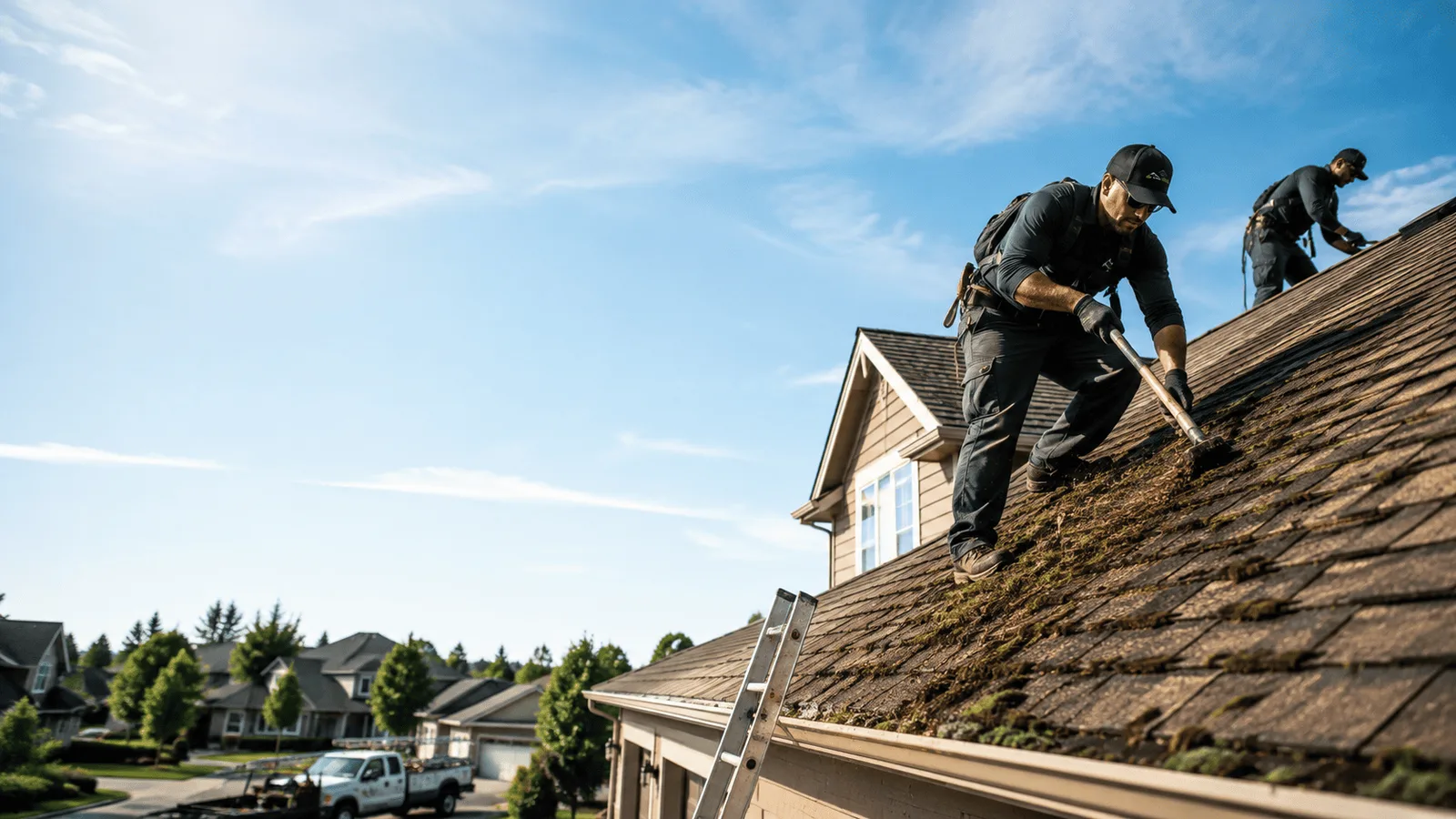 Roof Moss Removal in Steep Falls, ME near me